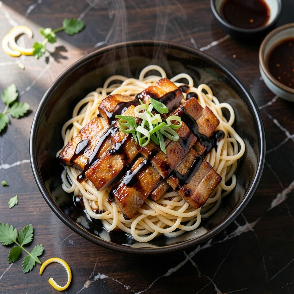 Chinese BBQ Pork Noodles Recipe: Wok-Tossed Savory Strand Delight