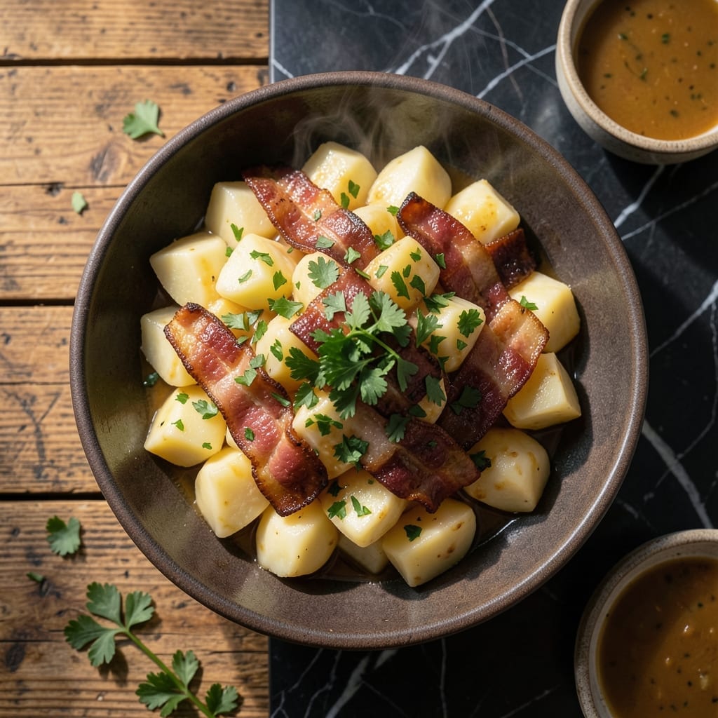 German Style Potato Salad Recipe: Tangy Bacon and Fresh Herb Delight