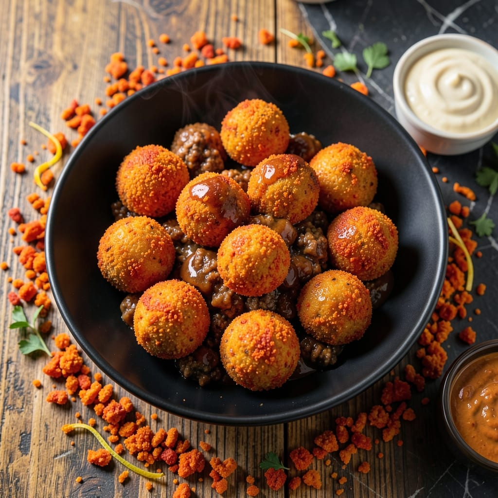 Hot Cheeto Balls Recipe With Ground Beef: Spicy Crunch Meets Savory Beef