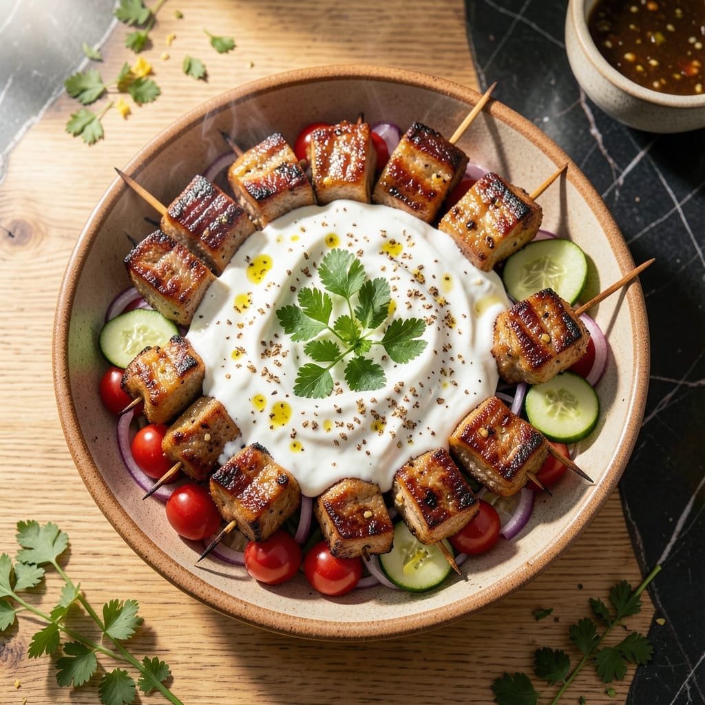 Grilled Pork Souvlaki Recipe: Skewered Greek Flavor with Lemon Zest