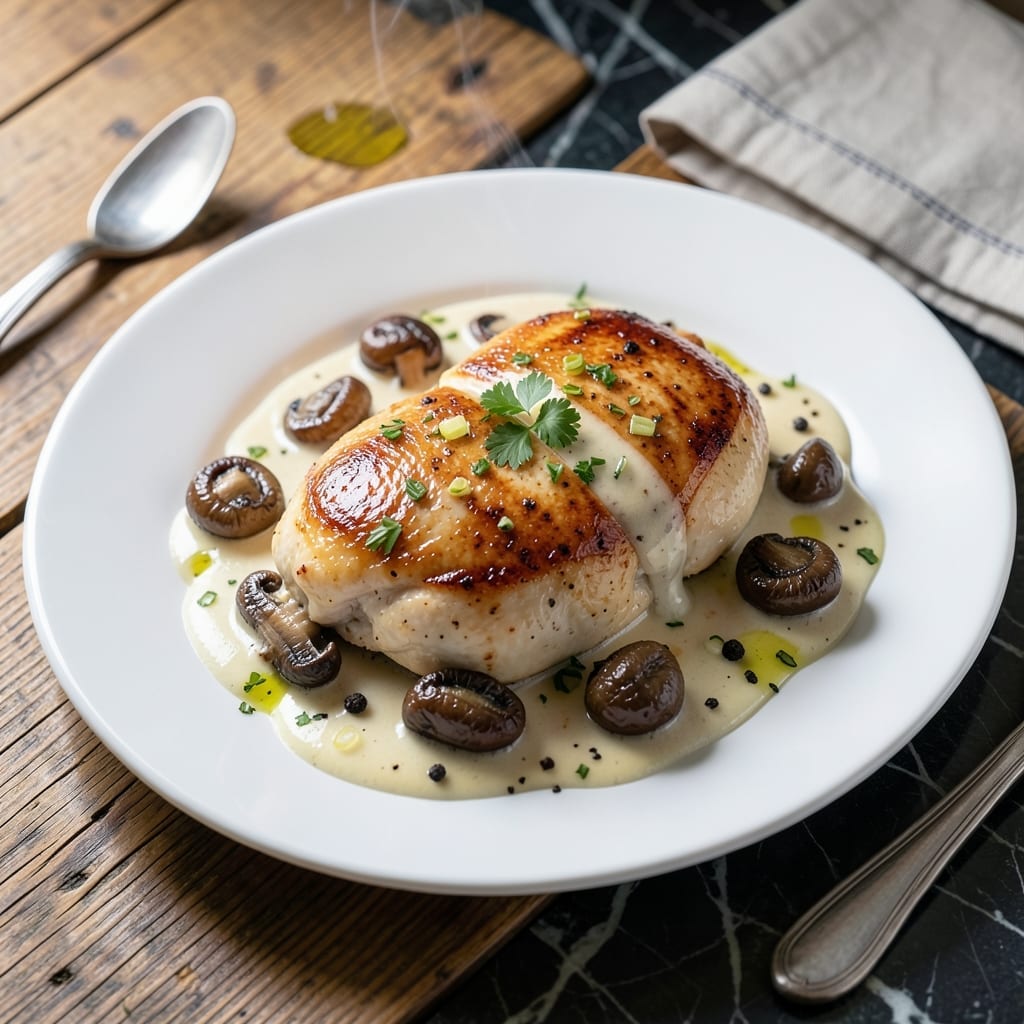 French Recipe Chicken Mushrooms White Wine: Pan-Seared Elegance With Bold Sauce