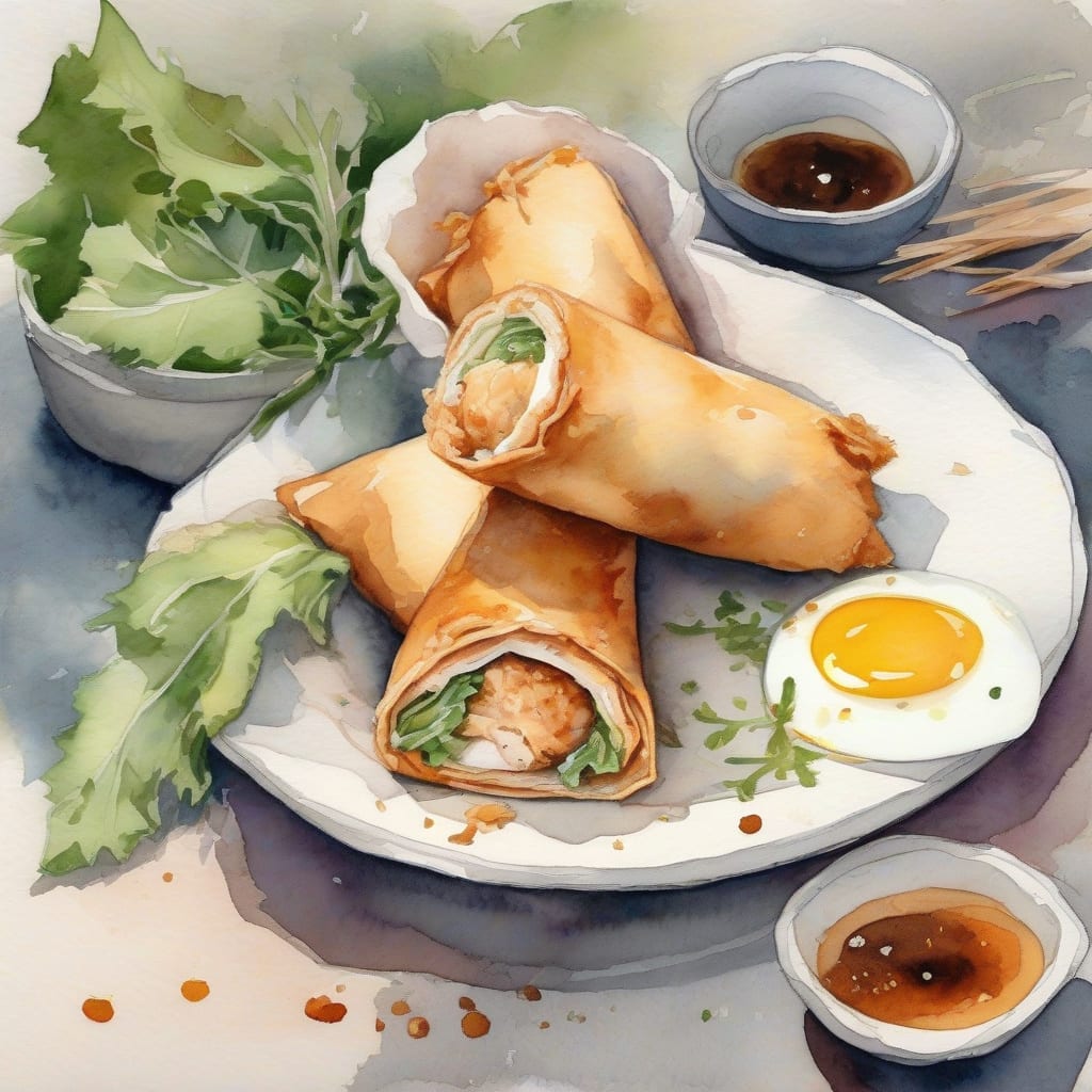 chicken egg roll recipe without cabbage