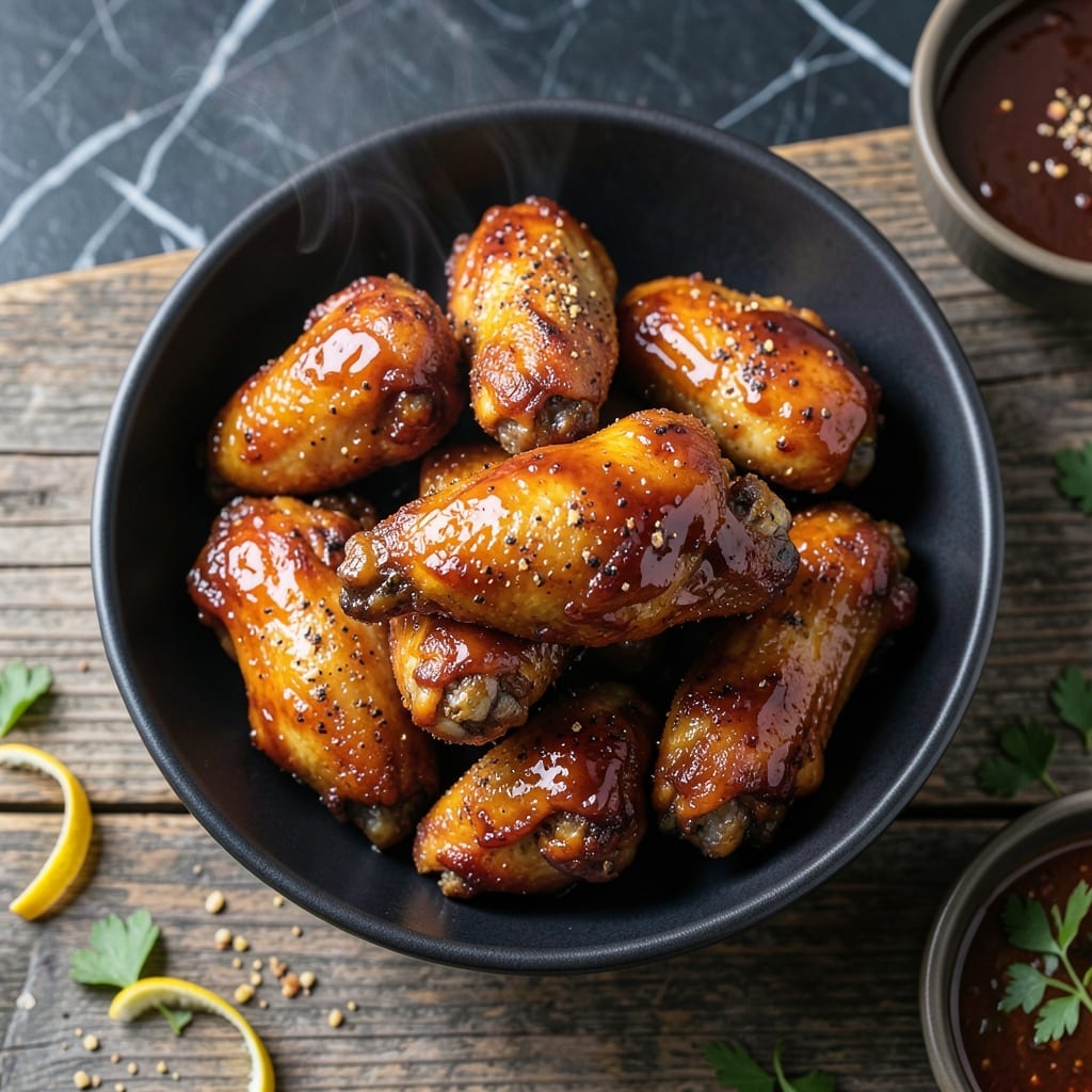 Baked Honey Barbecue Wings Recipe: Sticky Sweet Oven-Glazed Bites