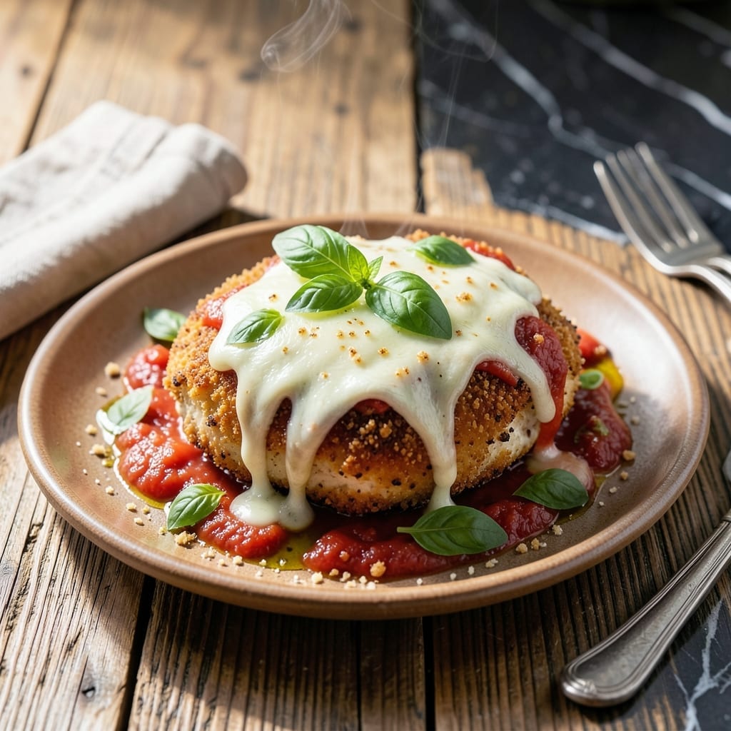 Recipe Chicken Parmigiana: Crispy Breaded Cutlets with Melty Mozzarella