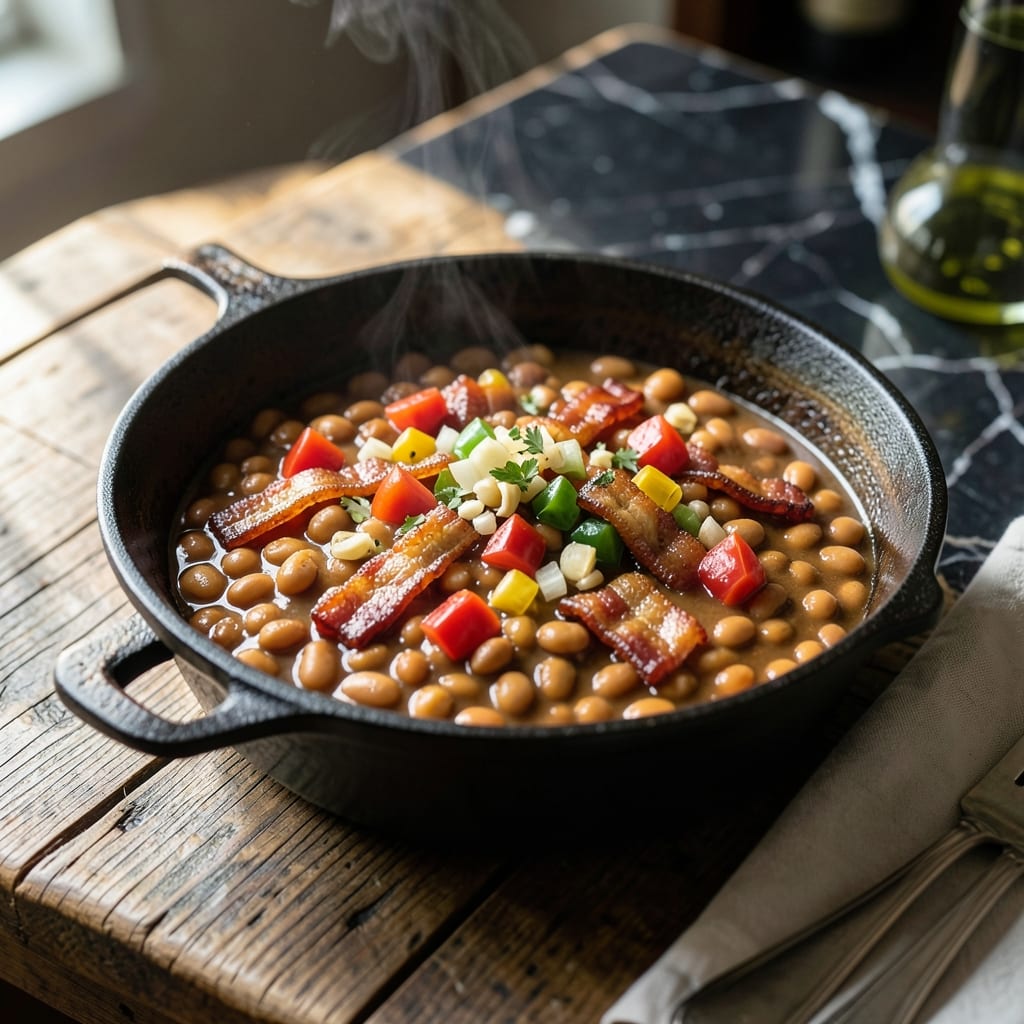Old Fashioned Cowboy Beans Recipe From Scratch: Smoky Slow-Cooked Campfire Flavor