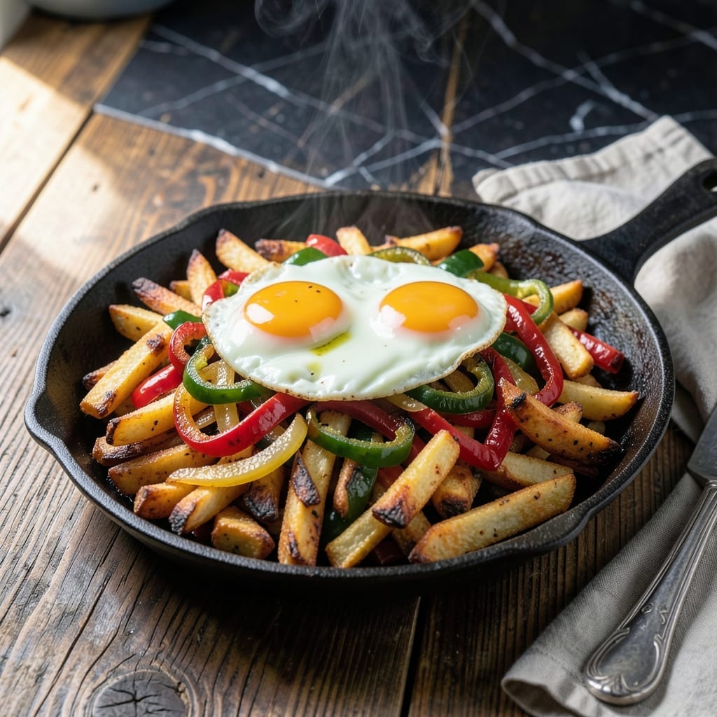 Eggs Up Grill Home Fries Recipe: Crispy Breakfast Potatoes with Onion and Peppers Eggs Up Grill Home Fries Recipe: Crispy Breakfast Potatoes with Onion and Peppers