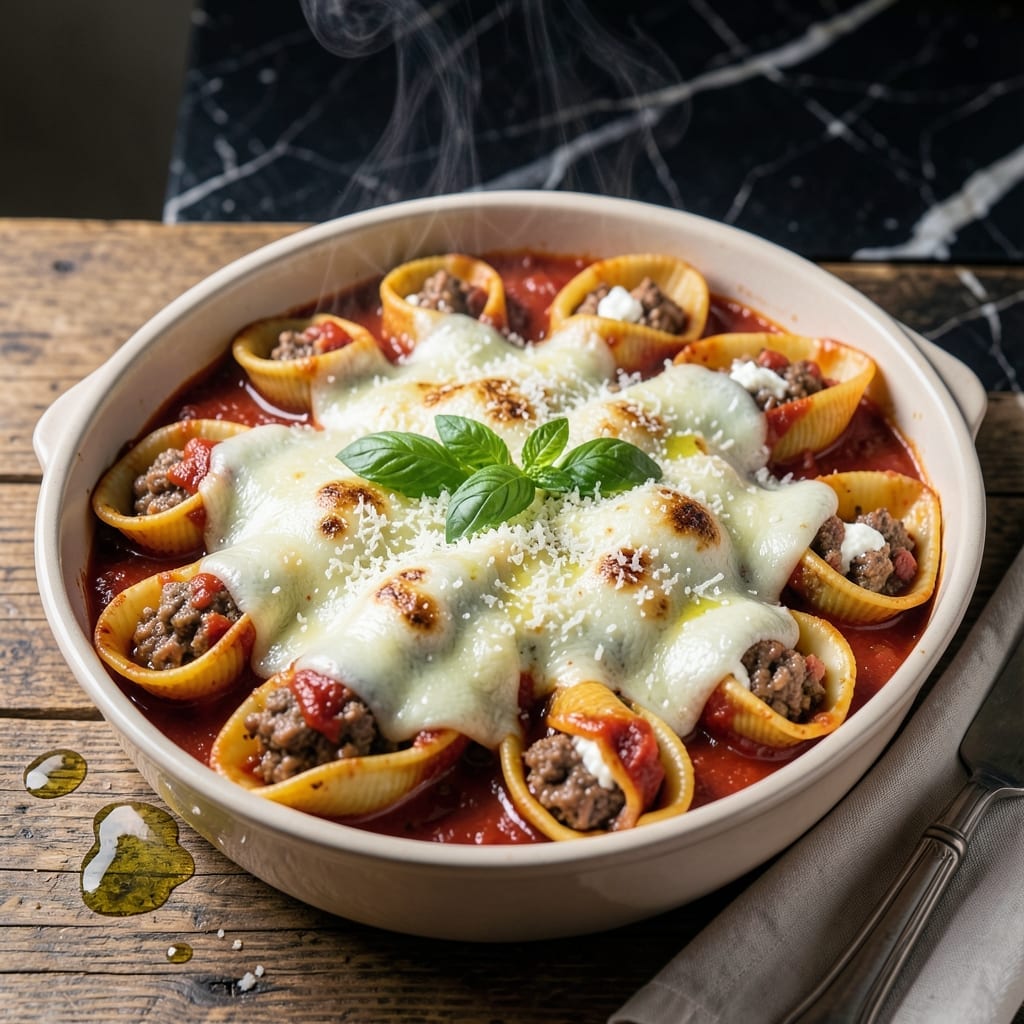 Barilla Stuffed Shells With Meat Recipe: Cheesy Layers With Hearty Filling