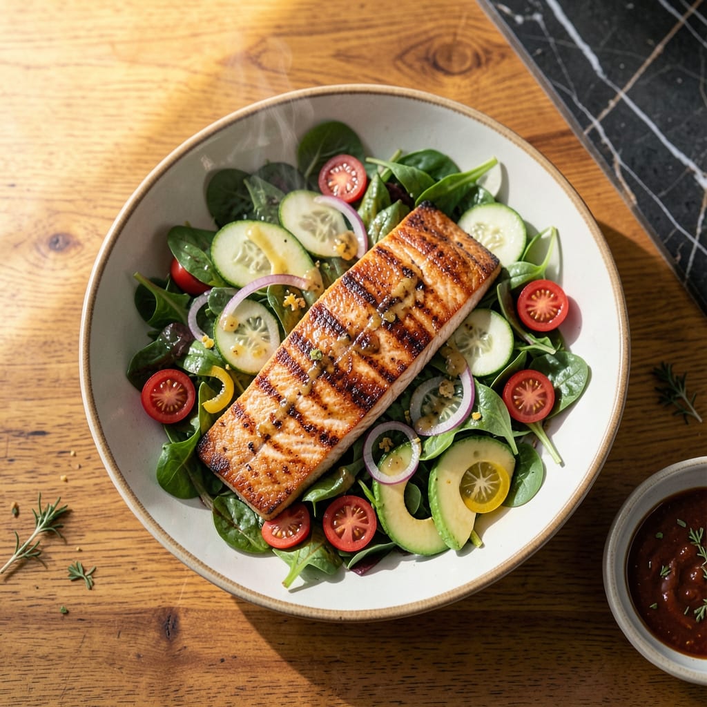 Salmon Green Salad Recipe: Fresh and Vibrant Weeknight Meal