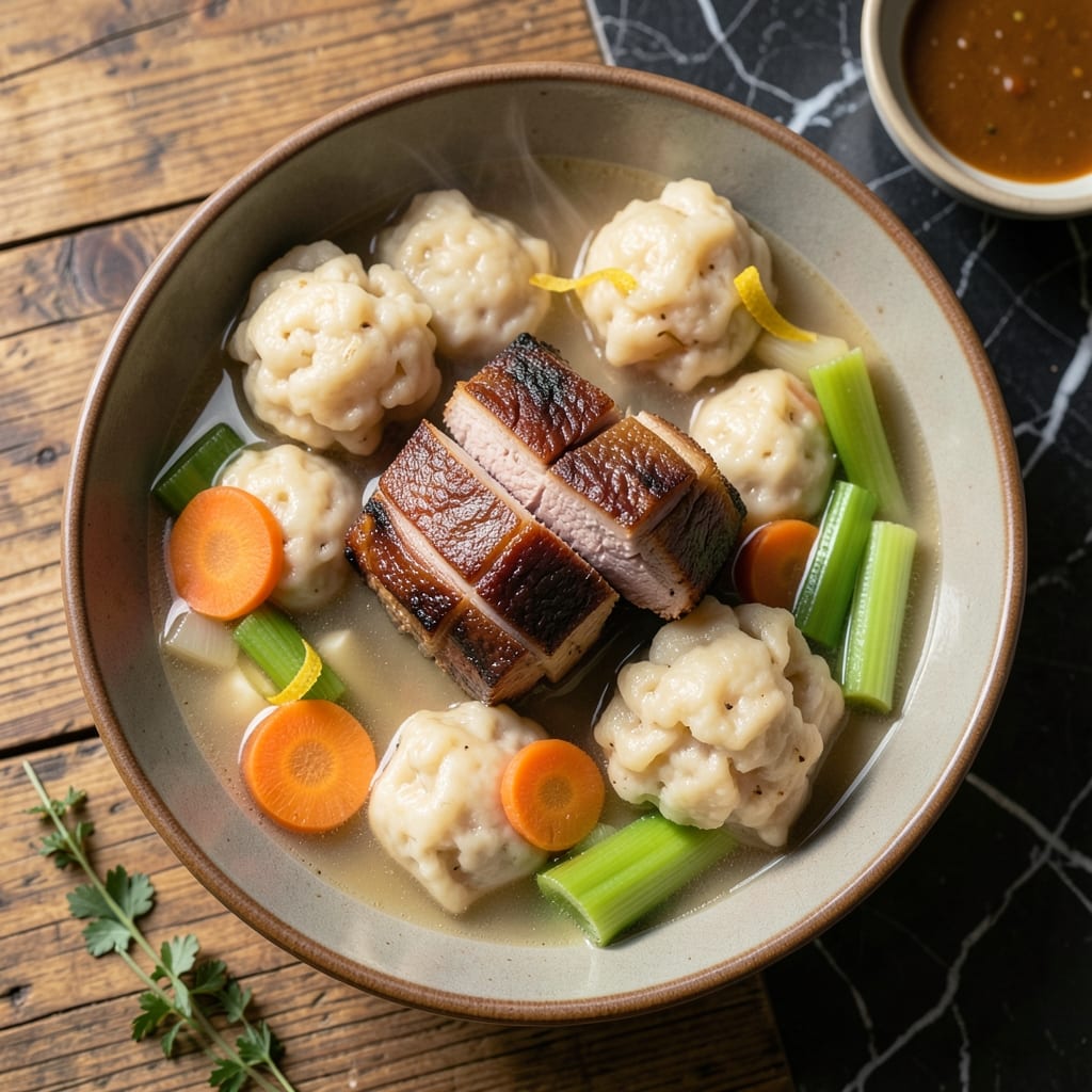 Ham And Dumplings Recipe: Old-Fashioned Broth With Pillowy Bites