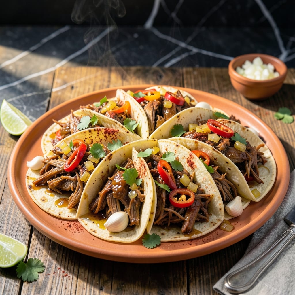 Shredded Pork Taco Recipe Slow Cooker: Pepperoncini-Infused Melting Tacos
