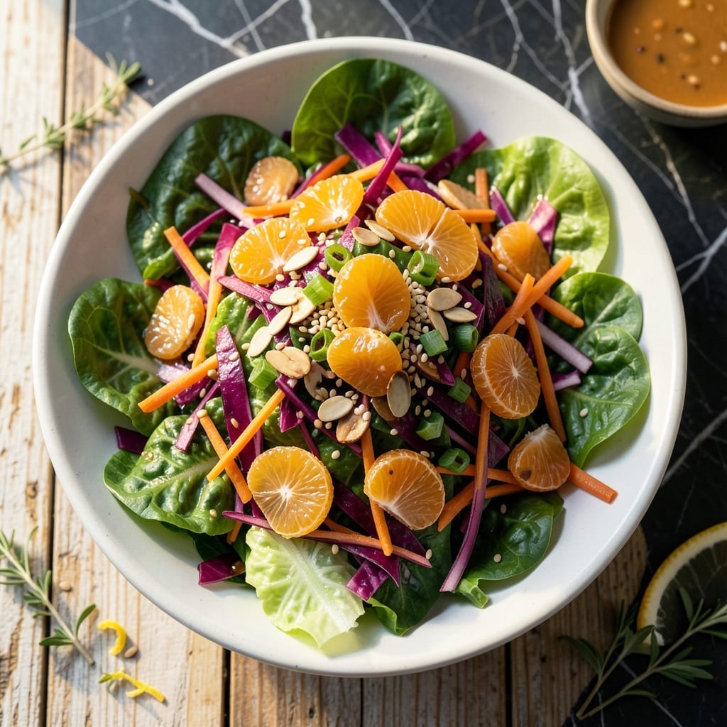 Kona Grill Oriental Salad Recipe: Crisp Veggies With Sesame Dressing