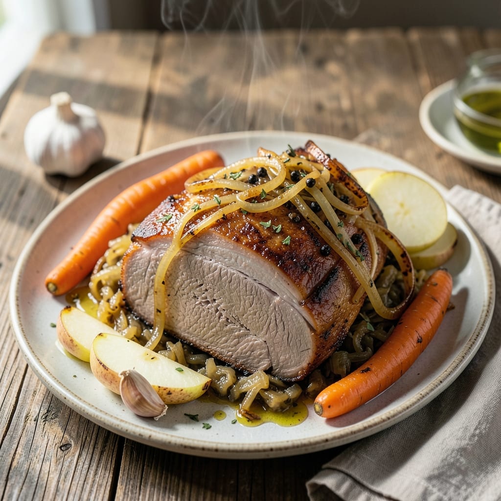 Recipe For Pork Loin Roast With Sauerkraut: Slow-Cooked Tangy Tenderness