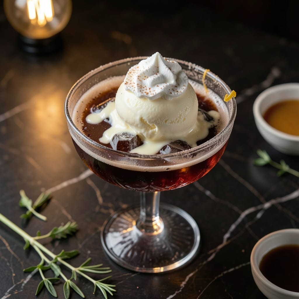Brandy Alexander Drink Recipe With Ice Cream: Boozy Float With Creamy Indulgence Brandy Alexander Drink Recipe With Ice Cream: Boozy Float With Creamy Indulgence