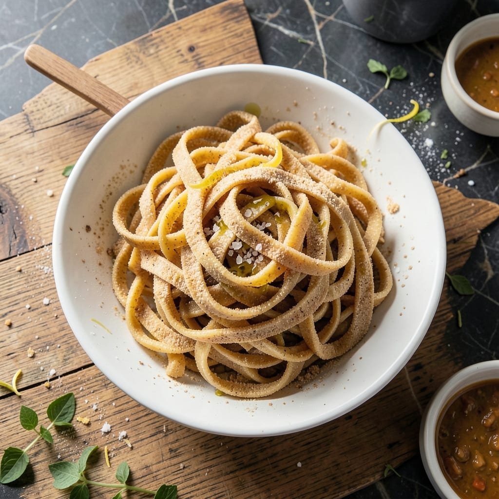 Homemade Pasta Recipe Semolina Flour: Rustic Texture With Eggless Simplicity