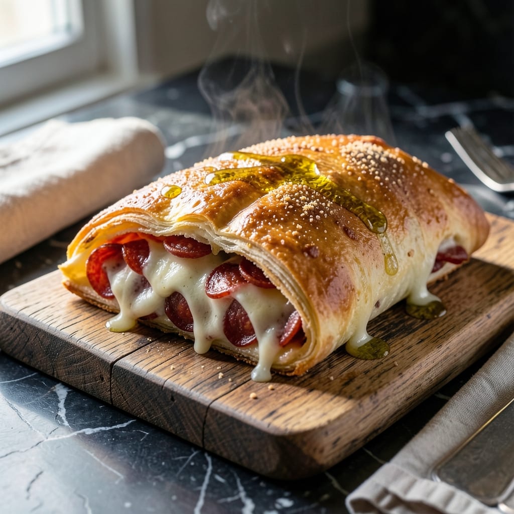 Easy Stromboli Recipe Pillsbury: Cheesy Filling in Flaky Dough