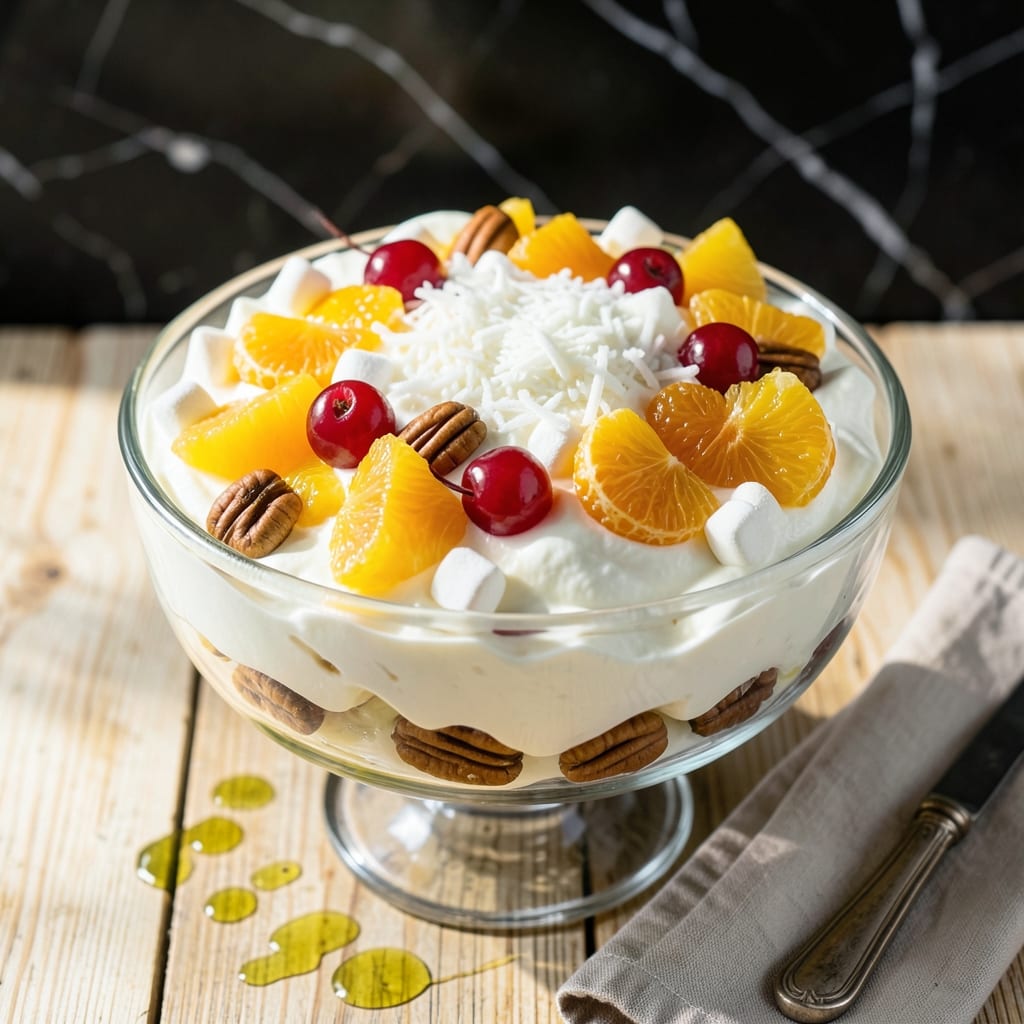 Easy Ambrosia Recipe Cool Whip: No-Bake Tropical Creaminess