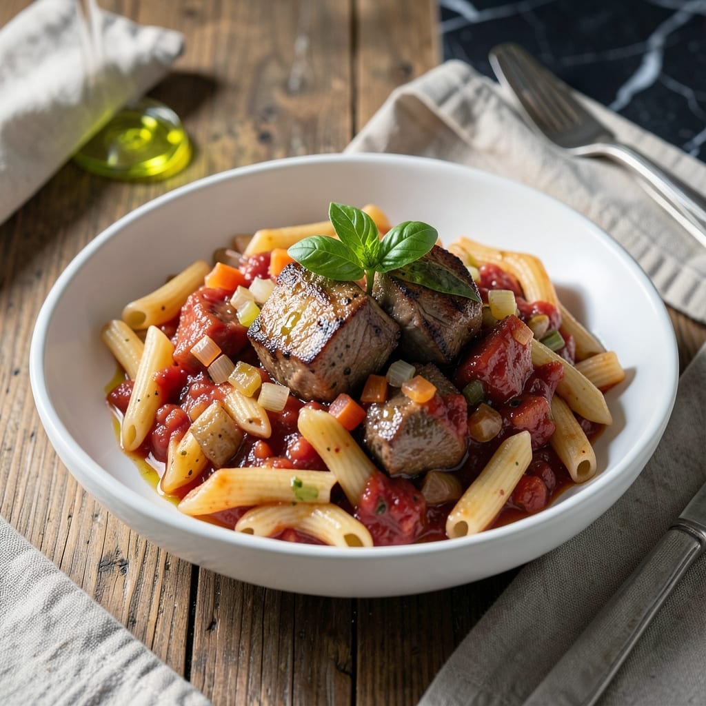 Rigatoni Abruzzi Recipe: Rustic Lamb Ragù With Rich Tomato Sauce