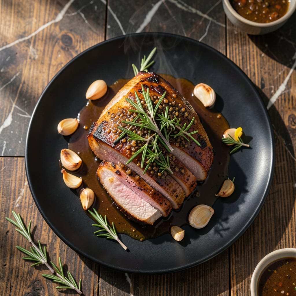 Recipe for Pork Tenderloin in Oven With Mustard: Dijon-Glazed Juiciness with Herb Crust
