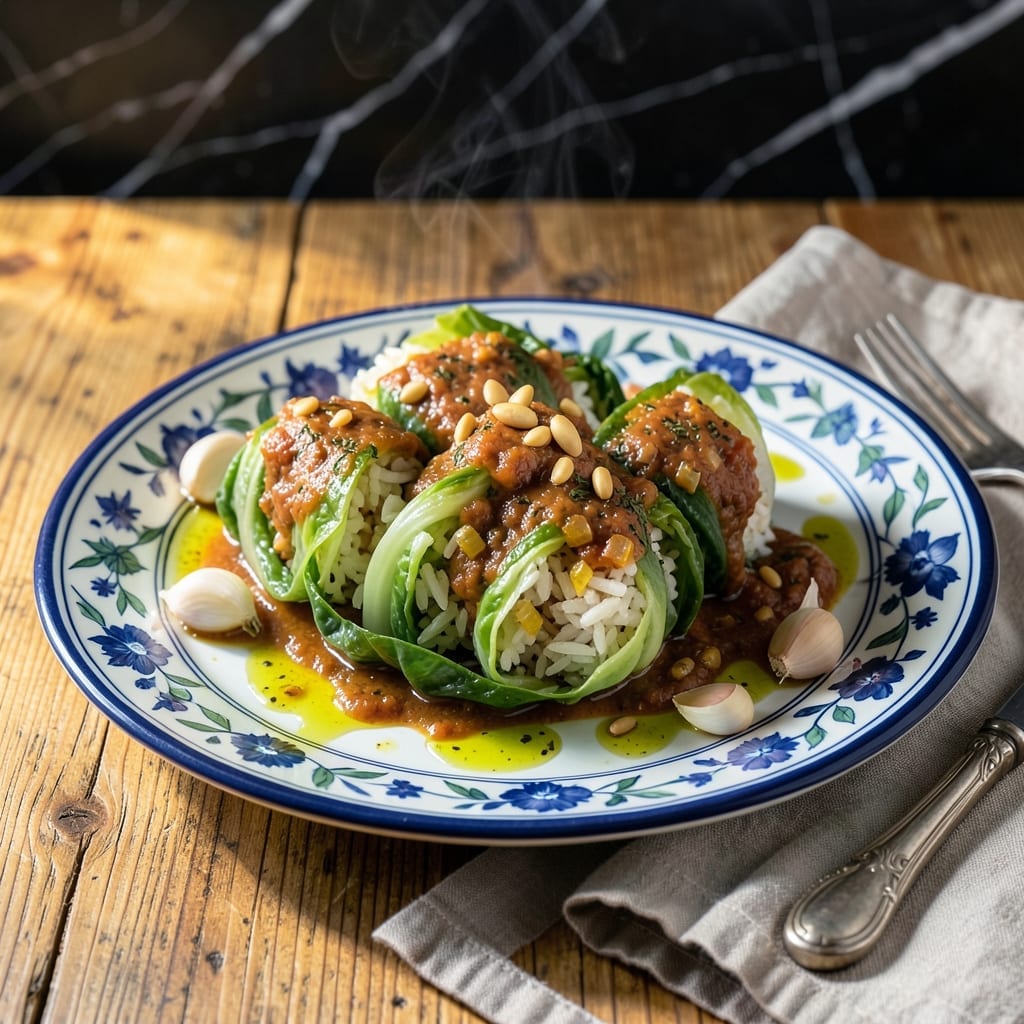 Turkish Cabbage Recipe: Sweet and Sour Stuffed Leaves