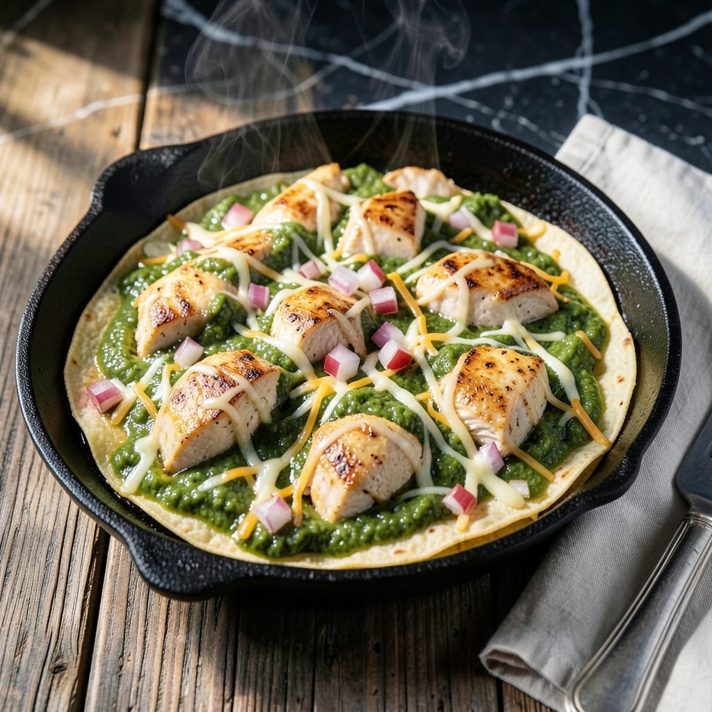 Recipe Using Green Enchilada Sauce: Cheesy Chicken Bake With Southwestern Flair