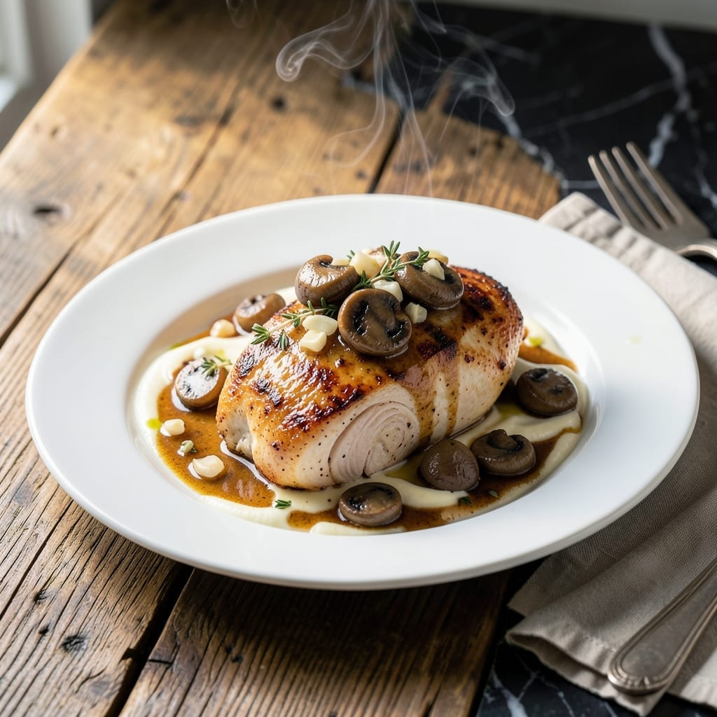 Chicken Madeira Cooper's Hawk Recipe: Creamy Mushroom Wine Reduction