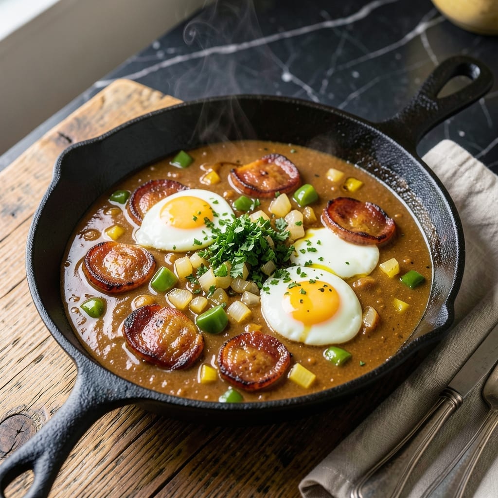 Breakfast Gumbo Recipe: Cajun Morning Kick with Andouille and Eggs