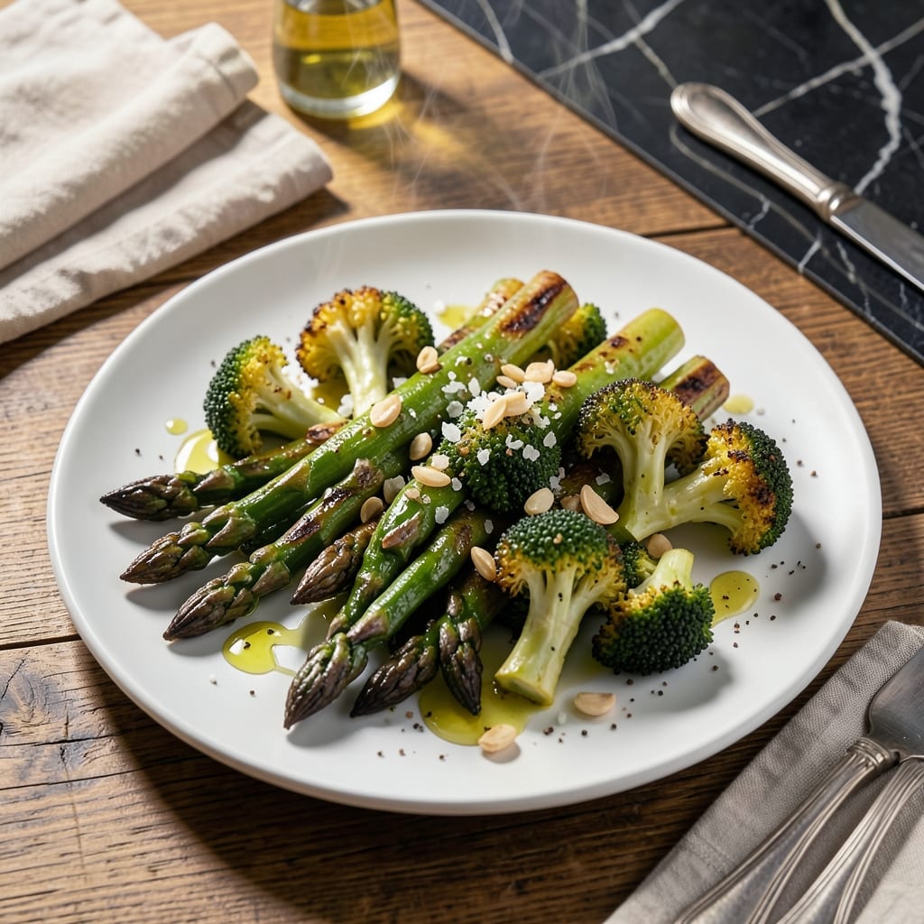 Asparagus and Broccoli Recipe: Vibrant Roasted Duo with Garlic