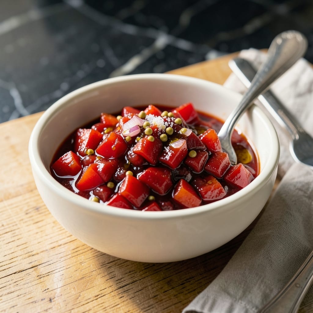 Recipe For Red Relish: Tangy Condiment With Bold Flavor