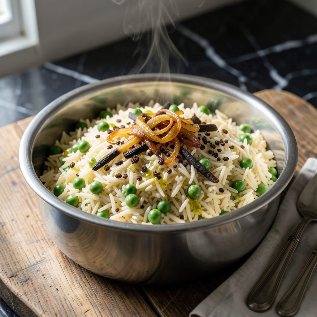 Matar Pulao Recipe Instant Pot: Fragrant One-Pot Meal With Whole Spices