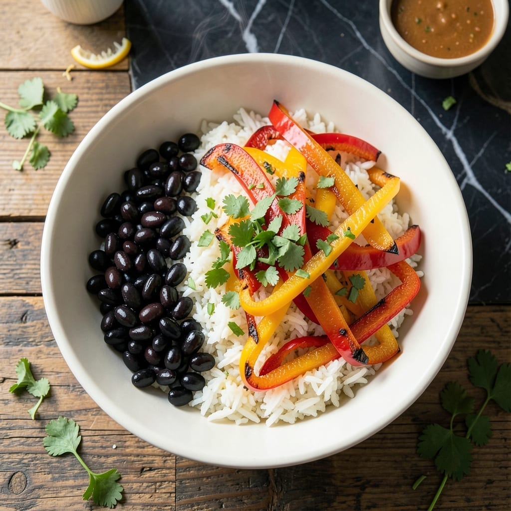 Chipotle Bowl at Home with Full Recipe and Nutrition Slider: Build Your Burrito Bowl Like a Pro