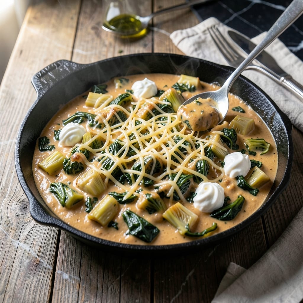Spinach Artichoke Dip Recipe With Alfredo Sauce: Baked Cheesy Indulgence