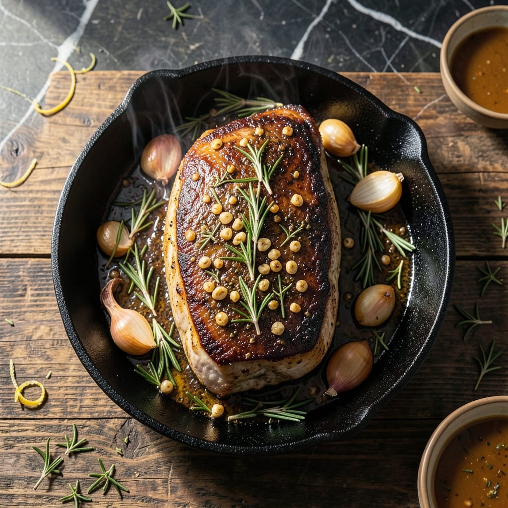 Pork Tenderloin Recipe in Cast Iron Skillet: Perfectly Seared with Herb Crust