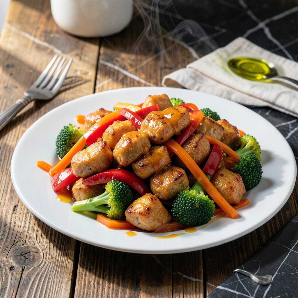 Orange Chicken Stir Fry Recipe With Vegetables: Wok-Seared Sweet and Spicy Crunch