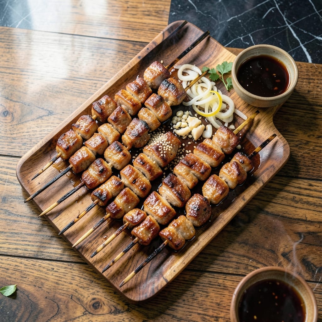 Indonesian Pork Satay Recipe: Skewered Marinated Bites With Peanut Sauce