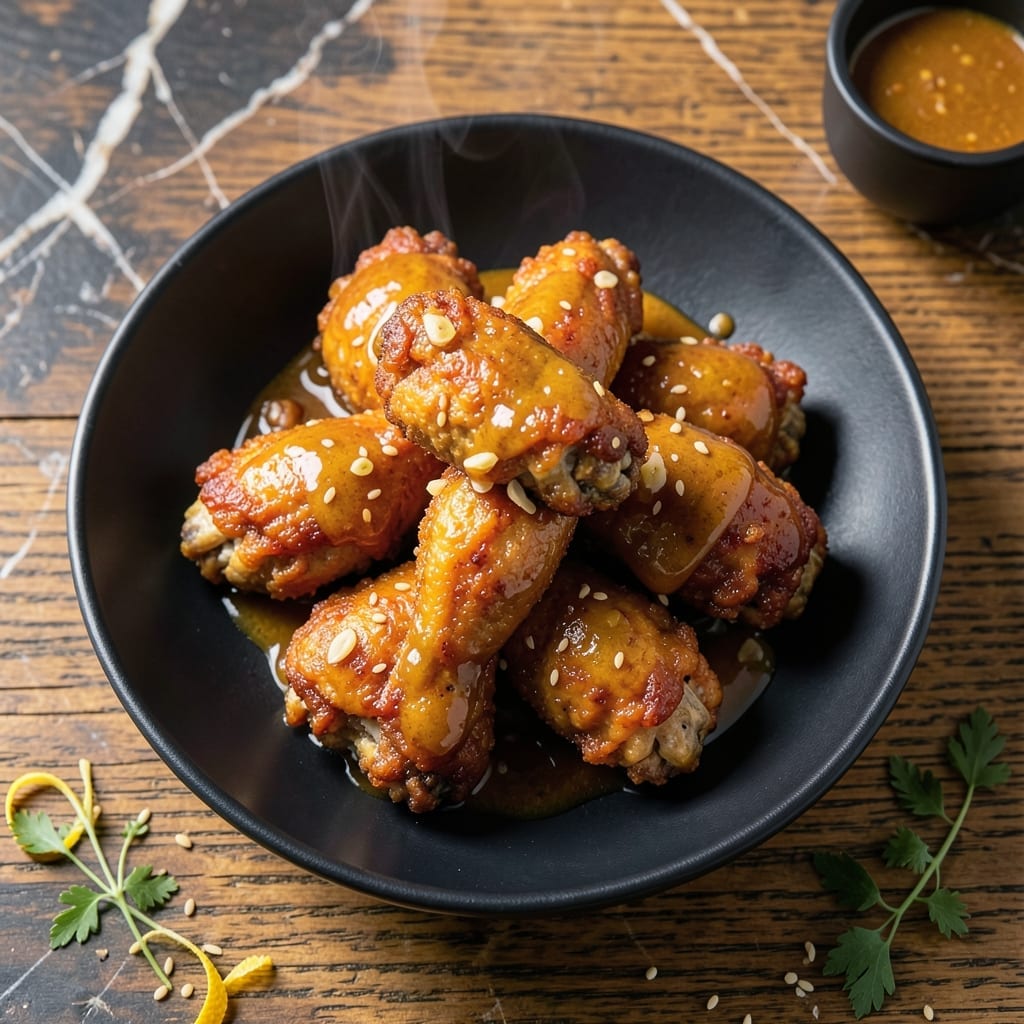 Fried Chicken Wings Recipe With Mustard: Zesty Crunch in Every Bite