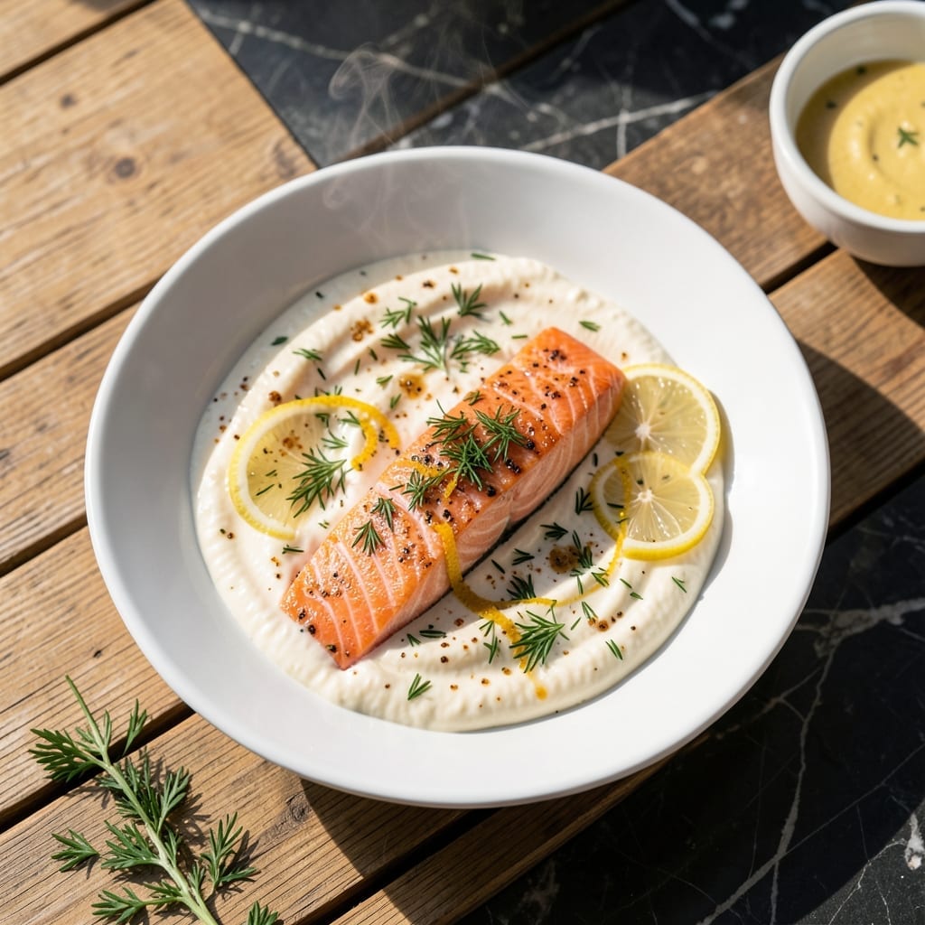 Salmon Recipe With Mayonnaise, Lemon and Dill: Flaky Fish With Zesty Creaminess Salmon Recipe With Mayonnaise, Lemon and Dill: Flaky Fish With Zesty Creaminess