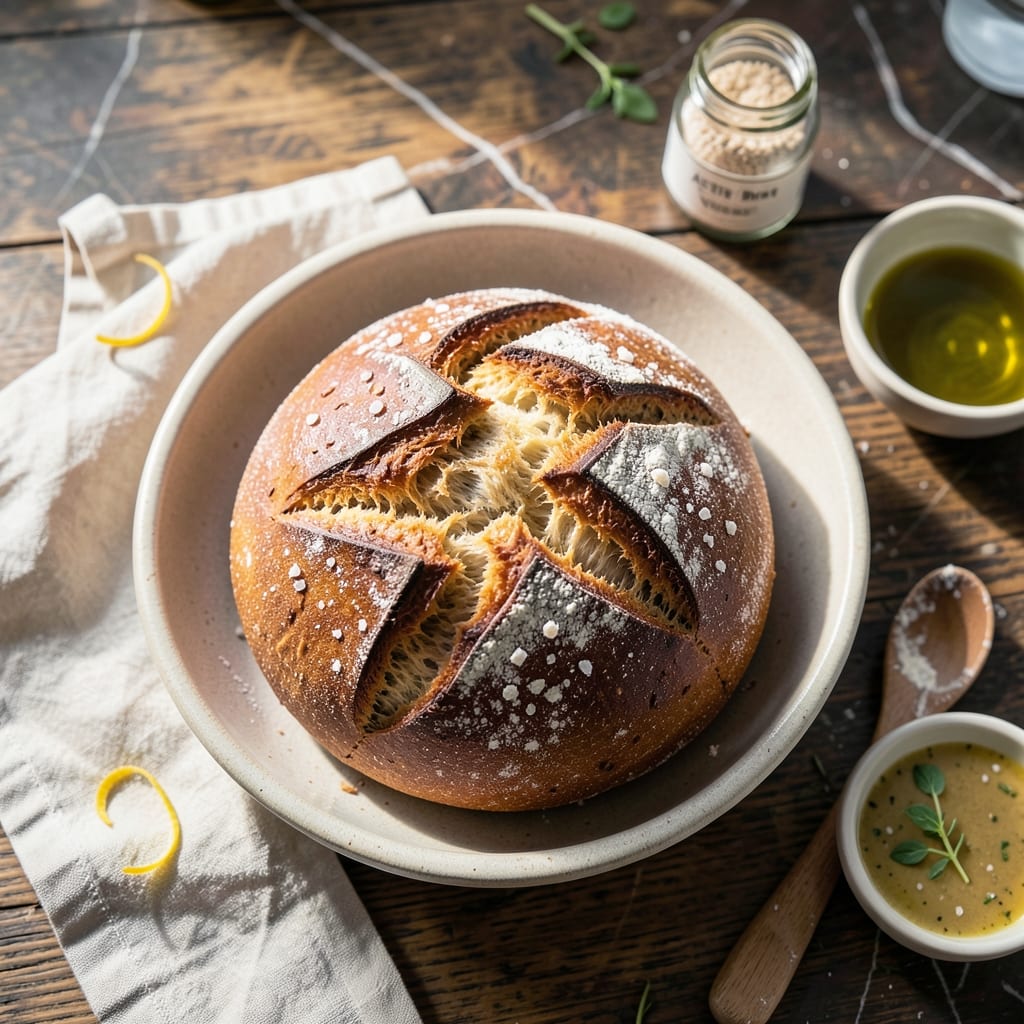 Rustic Bread Recipe With Yeast: Artisan Crust and Airy Crumb