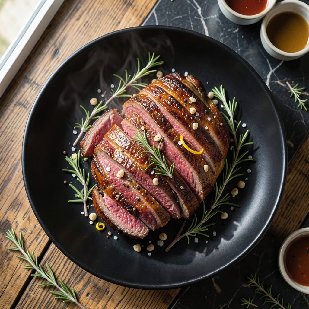 Roast Beef Recipe: Herb-Crusted with Perfect Medium-Rare Slices