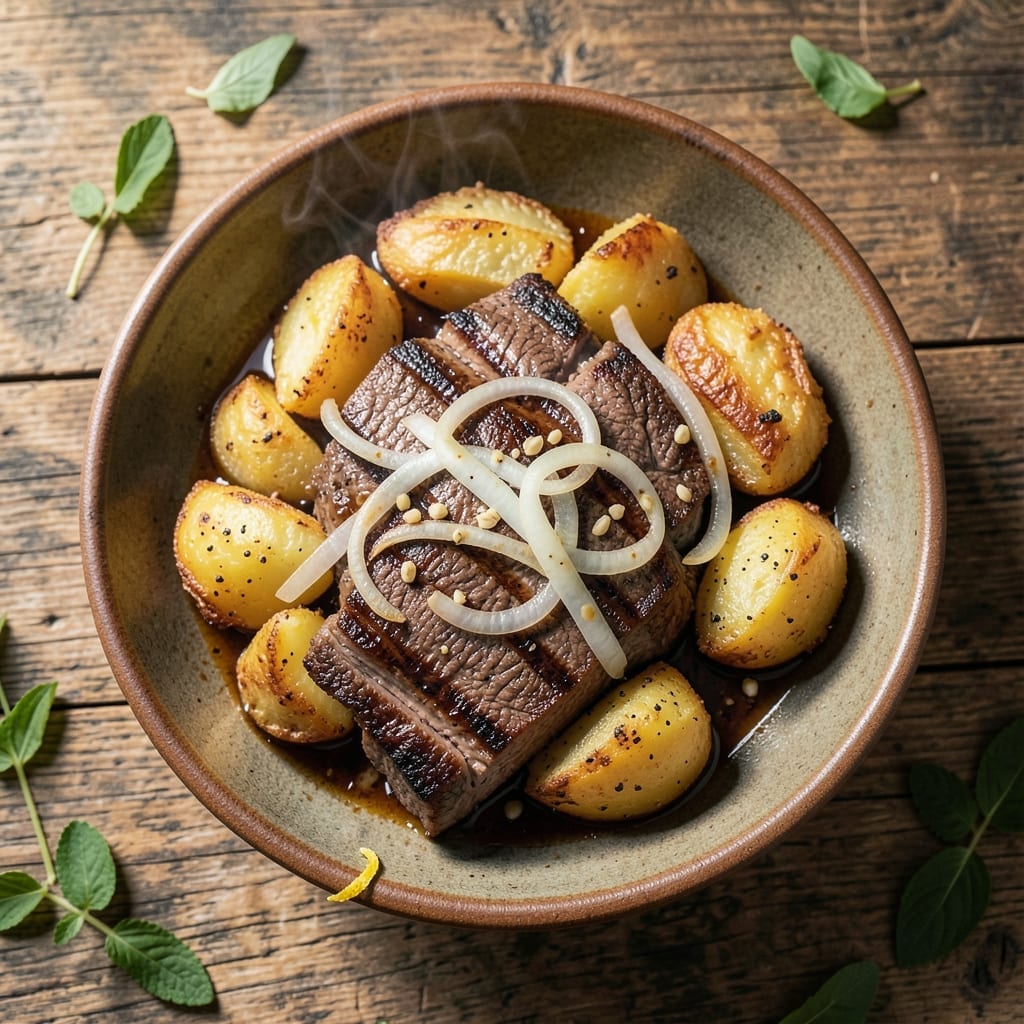 Filipino Beef Steak Recipe With Potatoes: Savory Soy-Calamansi Marinade