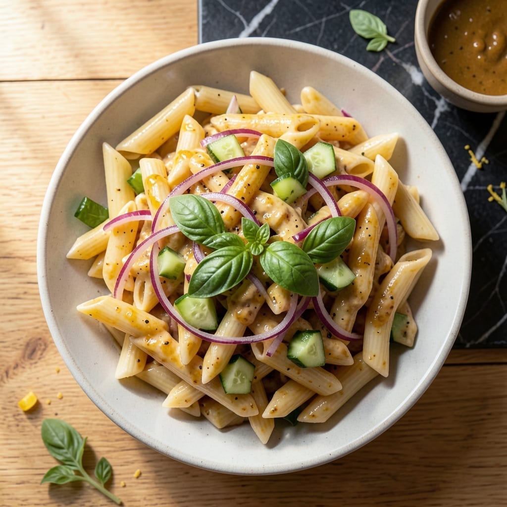 Pasta Salad Recipe No Tomatoes: Zesty Herb Garden in Every Bite