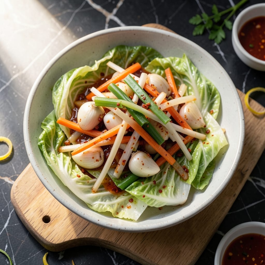 Easy Kimchi Recipe Without Rice Flour: Fermented Spice in a Jar