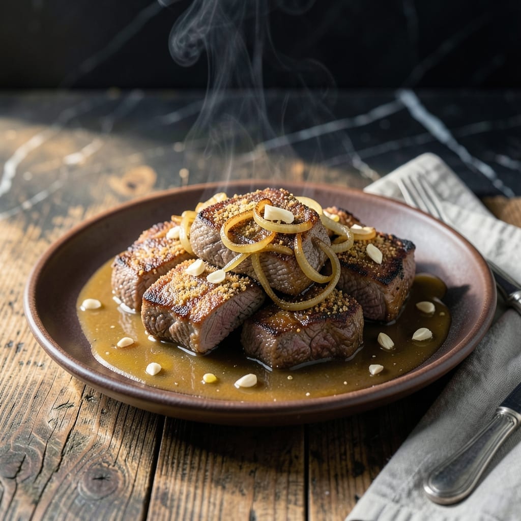Recipe for Swiss Steak and Gravy: Tenderized Beef with Rich Onion Sauce