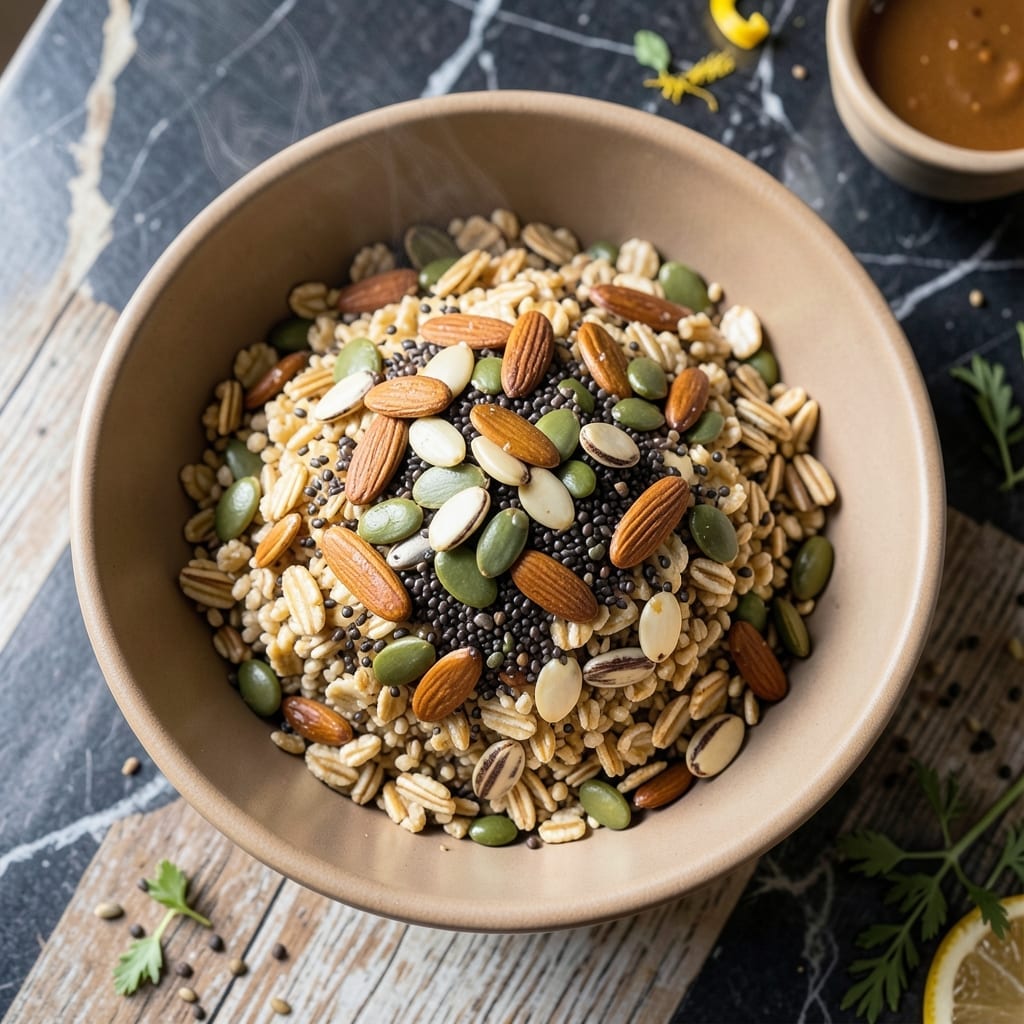 Mendocino Farms Superfood Krunchies Recipe: Crunchy Quinoa and Seed Clusters