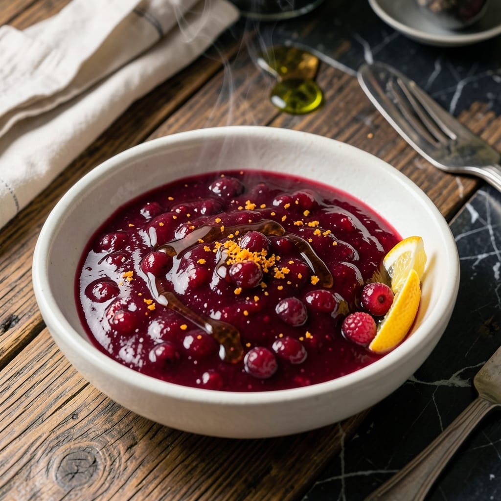 Cranberry Sauce Recipe Using Orange Juice: Zesty Holiday Condiment With Natural Sweetness