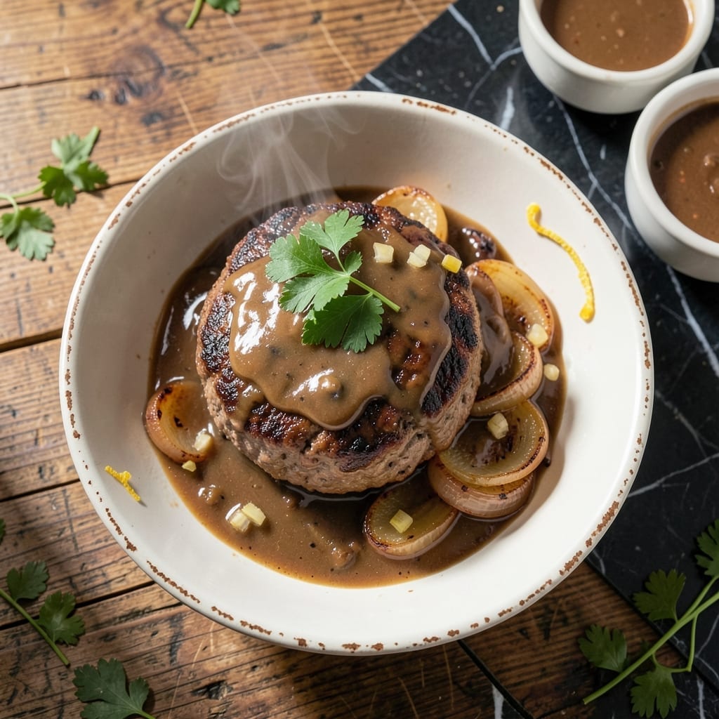 Old Fashioned Salisbury Steak Recipe Slow Cooker: Mushroom Gravy and Tender Beef Old Fashioned Salisbury Steak Recipe Slow Cooker: Mushroom Gravy and Tender Beef