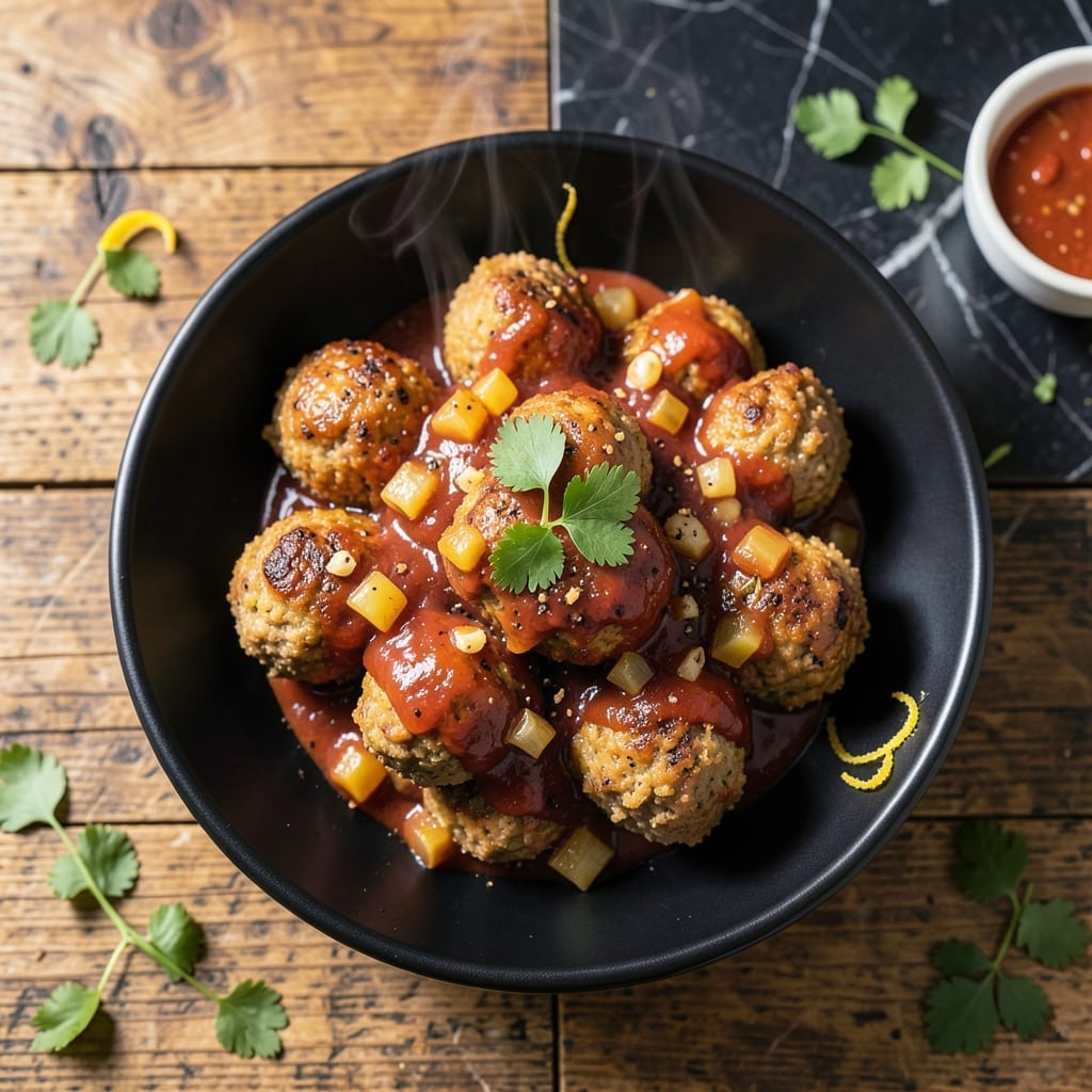Slow Cooker Pineapple Barbecue Meatballs Recipe: Set-and-Forget Sweet and Tangy Bites