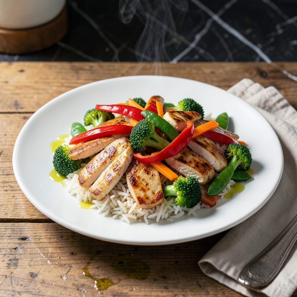 Healthy Chicken Stir Fry Recipe With Rice: Lightning-Fast Weeknight Meal Healthy Chicken Stir Fry Recipe With Rice: Lightning-Fast Weeknight Meal