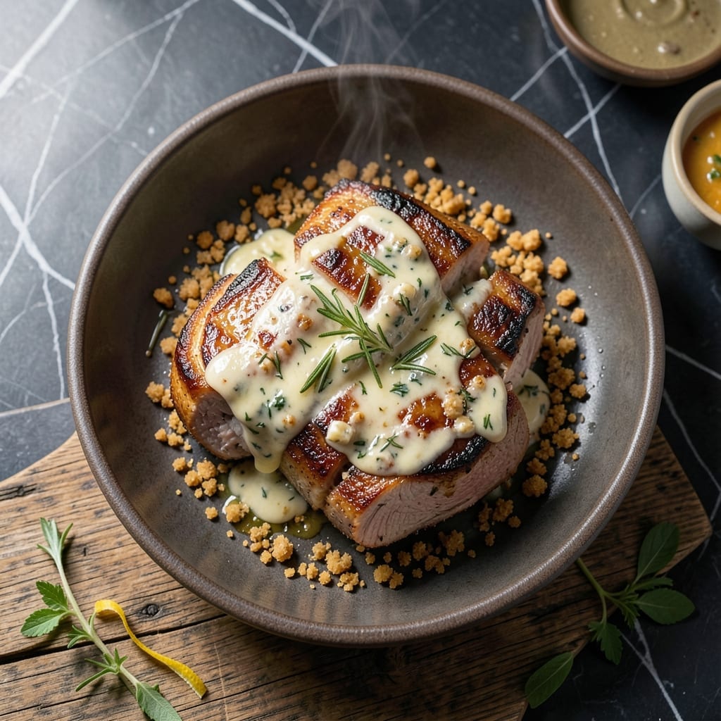 Stuffed Veal Chop Recipe: Herb-Infused Elegance With Melted Cheese