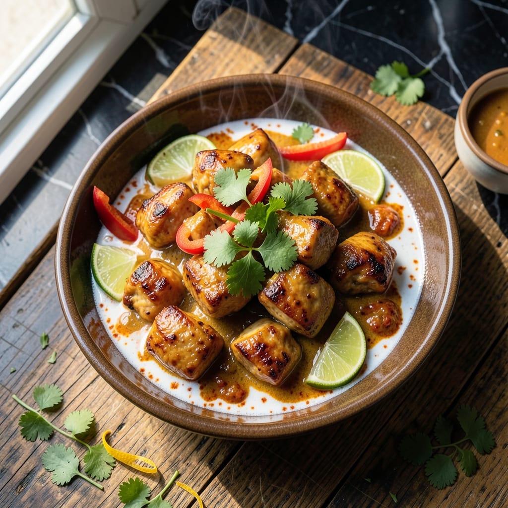 Recipe for Chicken Satay Curry: Peanut-Spiced Coconut Richness