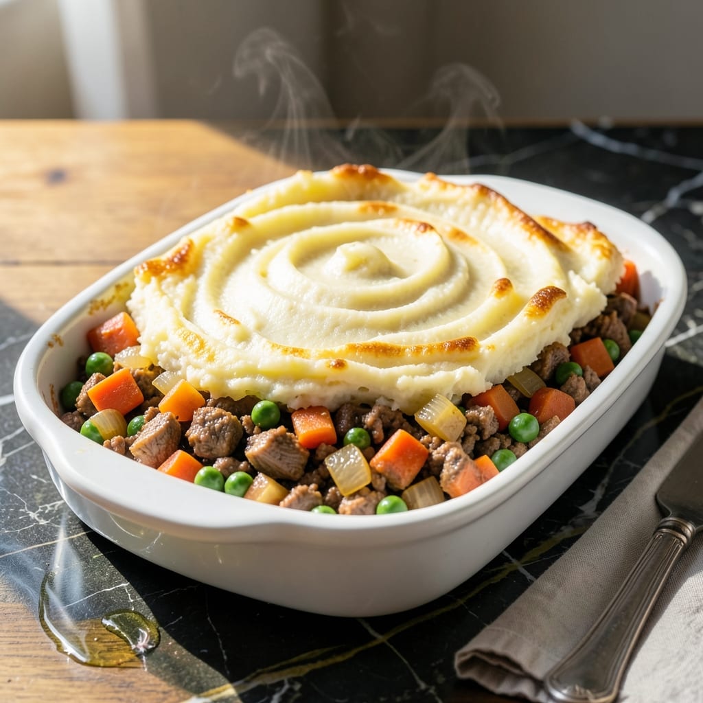 Shepherd's Pie Recipe With Turkey Meat: Savory Ground Turkey With Mashed Potato Topping